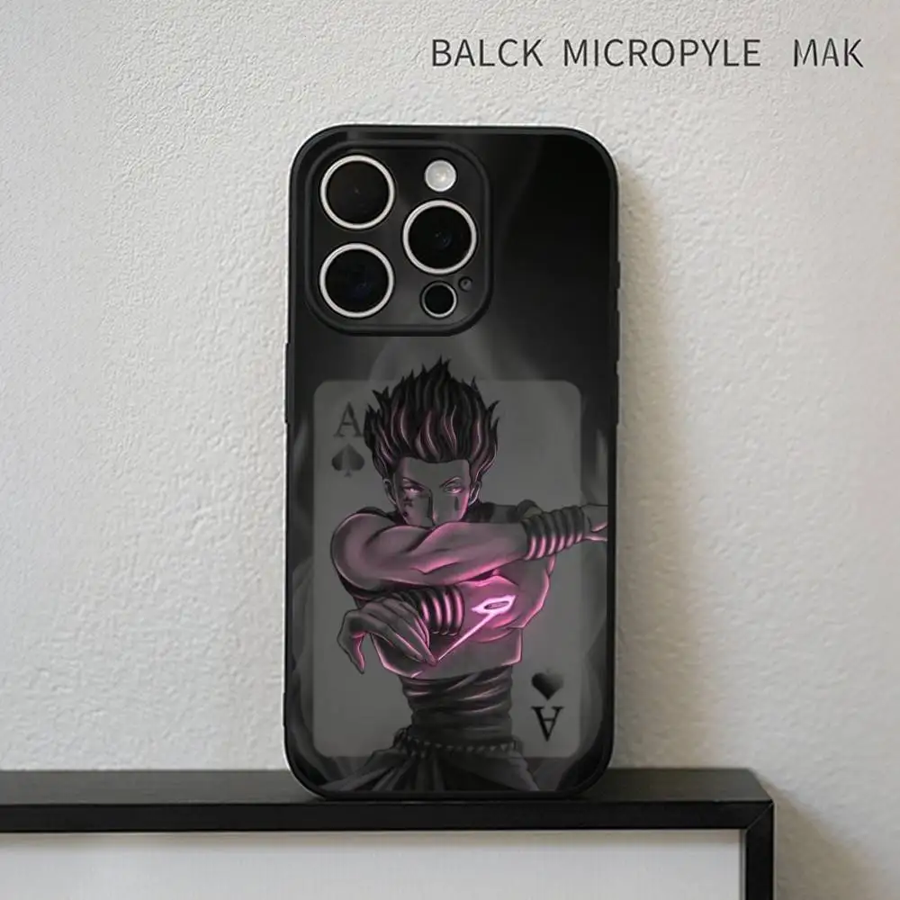 Funda de teléfono Hot Anime HUNTER-HUNTER para iPhone17,16,15,14,13,12,11 Plus,Pro Max, funda negra suave