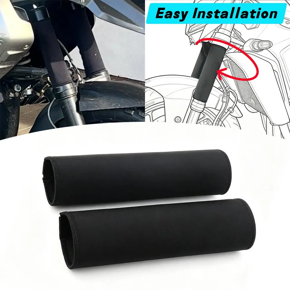 2PCS Motorcycle Fork Shock Absorber Dust Cover Rain Protection For BMW R1300GS R1250GS R1200GS F900GS R 1300 GS S1000XR S1000RR