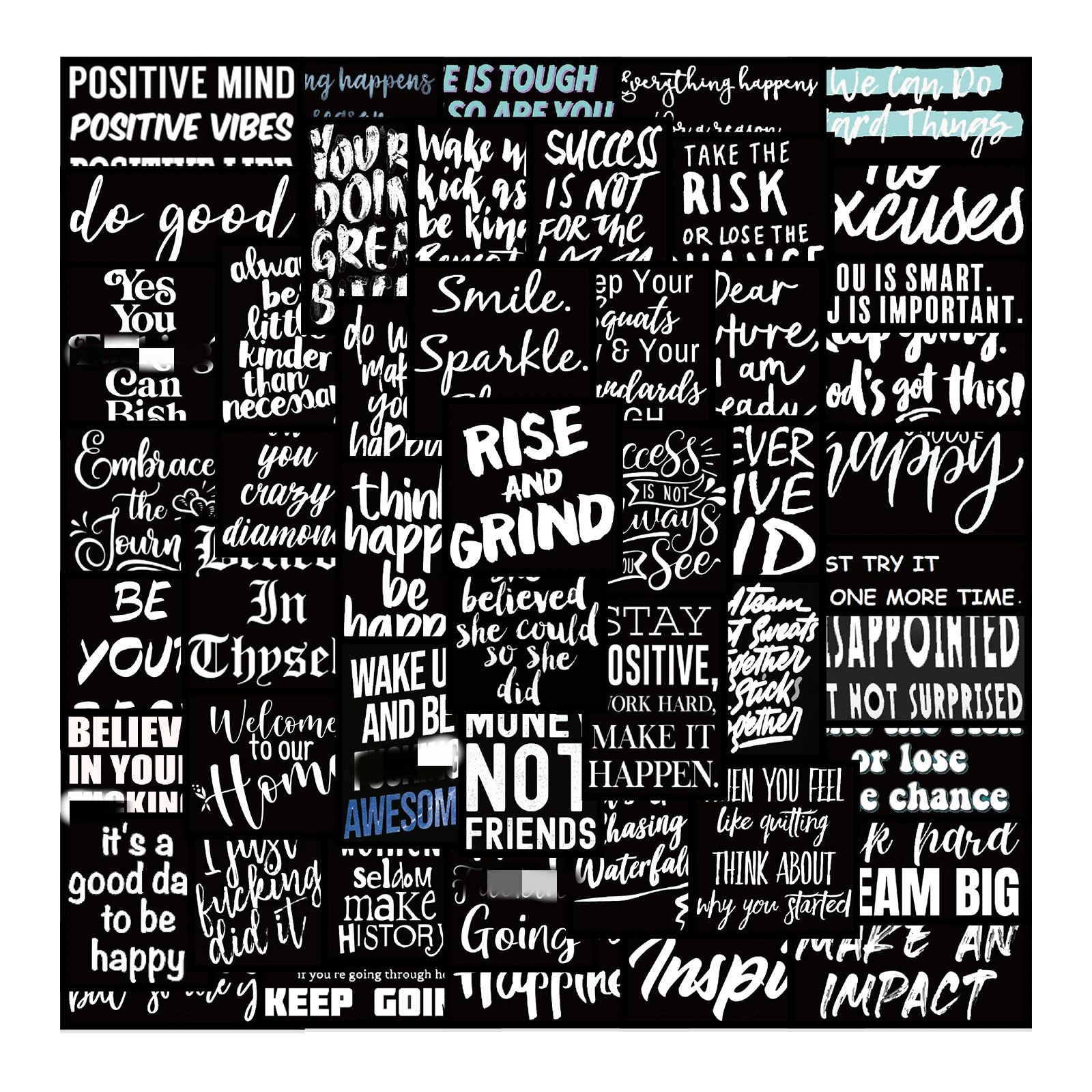 10/61Pcs New Motivational Phra - Kids Toys Quotes 评论和价格
