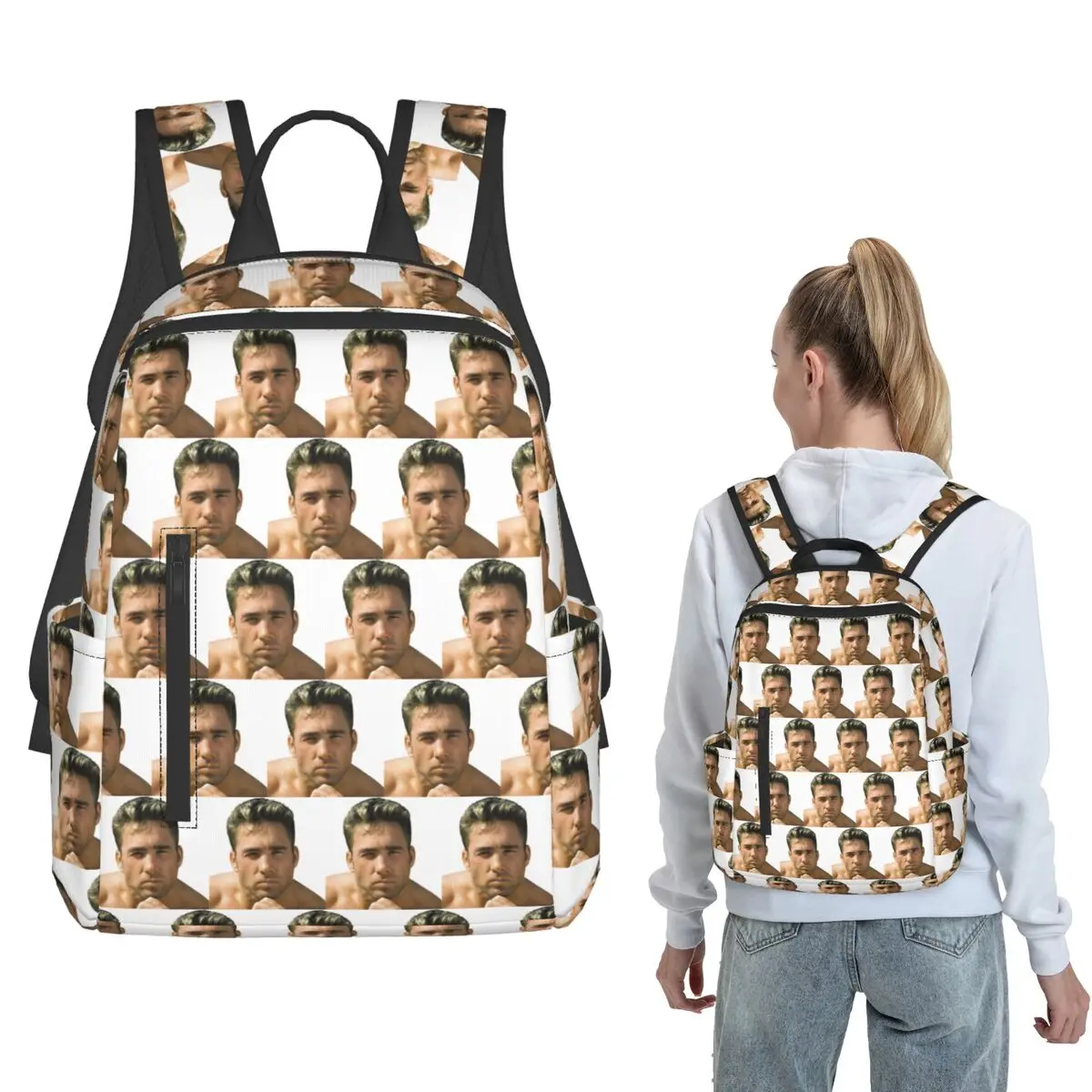 

Billy Herrington Backpack Daypack Boys Girls BookBag School Bag Shoulder Bags for Men Women