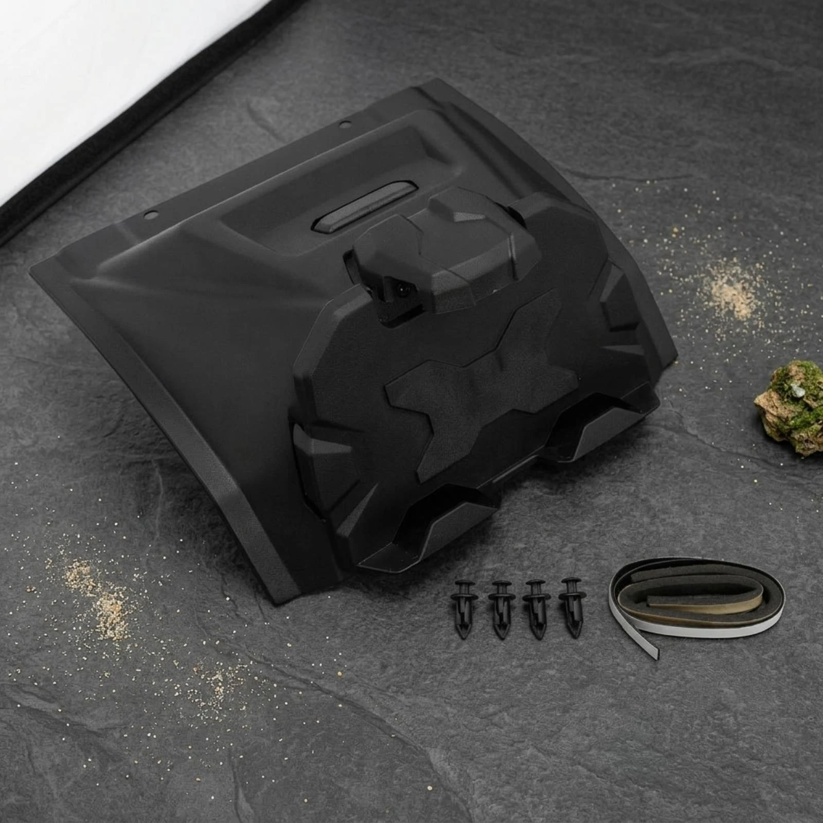 Tablet Mount Box Molded Plastic Storage Box Integrated Top Opening HDPE for Japanese UTV 1000 2020 2023