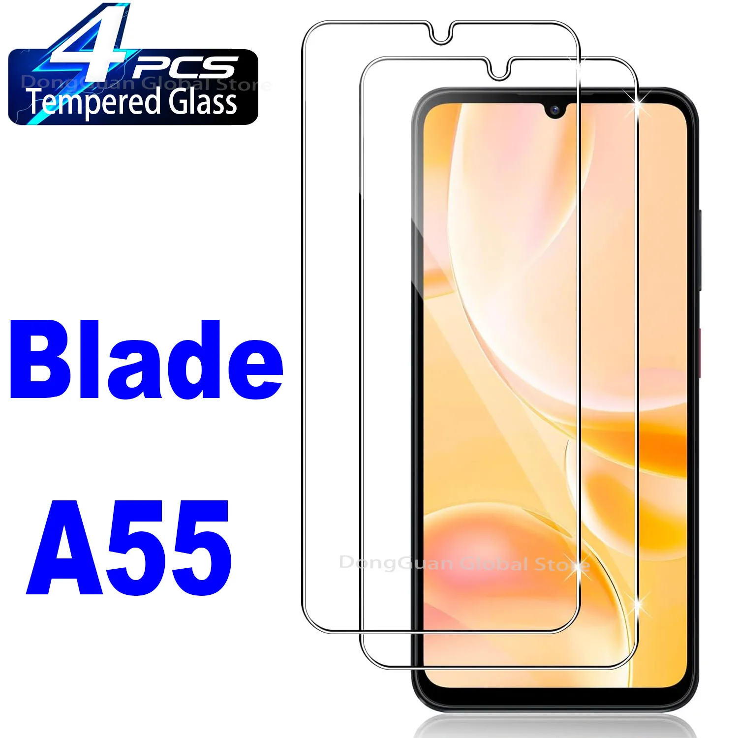 

For ZTE Blade A55 Tempered Glass Screen Protector Glass Film