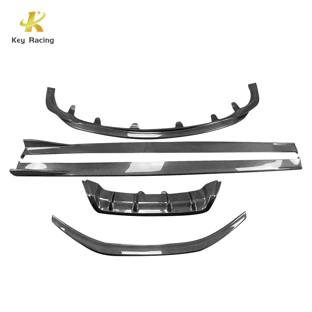 Carbon Fiber Front Lip Side Skirt Rear Diffuser Rear Spoiler For LEXUS RC