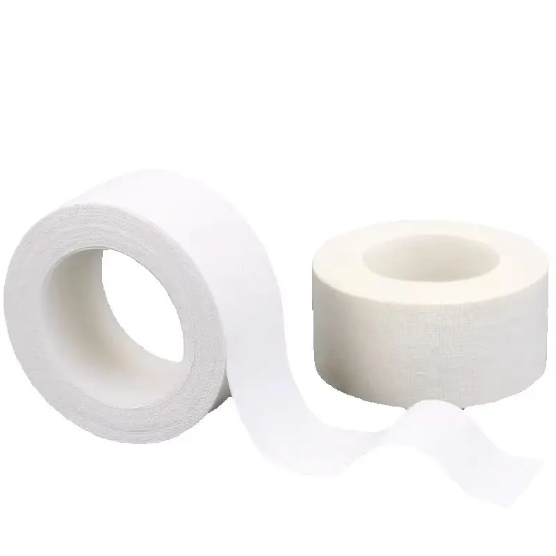 1pc Hypoallergenic Medical Adhesive Tape Breathable Tearable Pressure Sensitive Cotton Non-woven Fixation Plaster