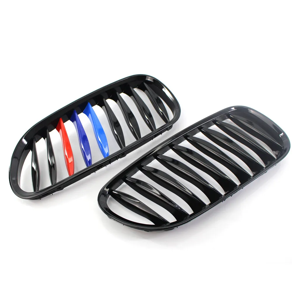 For BMW Z4 2-Door E85 E86 2003-2008 M-Color Gloss Black Front Bumper Kidney Grille Grill 51137051957 51137051958 view 5