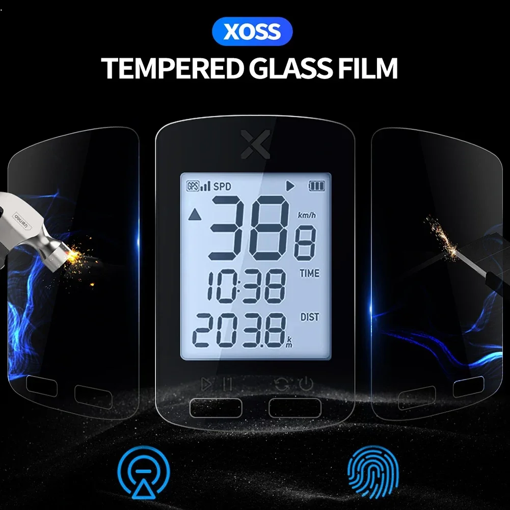 SPORTFUNSF Bike Computer Tempered Film For XOSS G/G+ Screen Protector Cover High Screen Sensitivity Bicycle Computer Tempered Fi