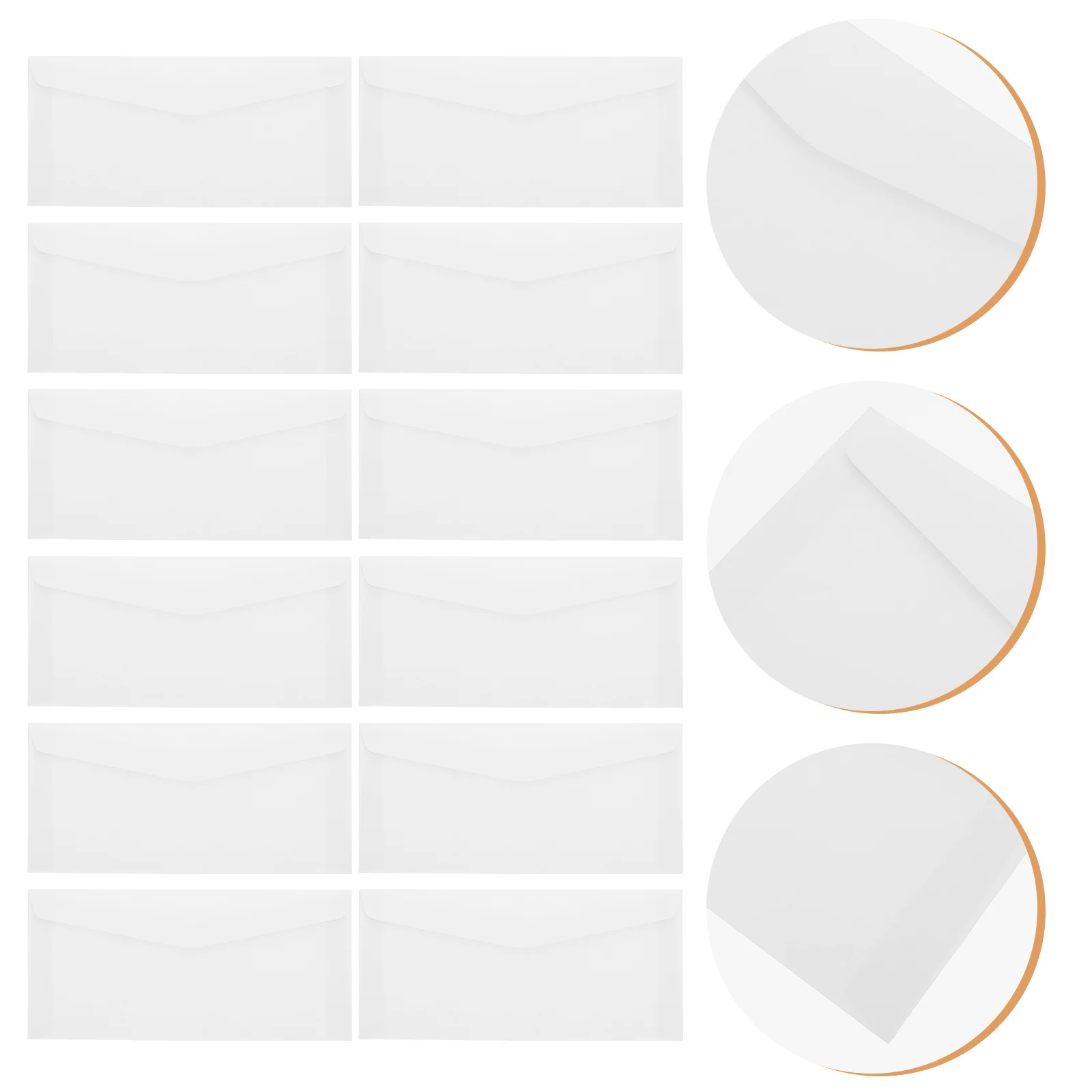 Sobres gruesos de 100 Uds., materiales de papel de alta clase, buen artesanía, diseño en blanco sin palabras, perfecto para cartas de correo