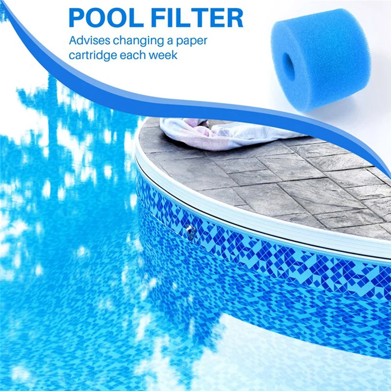 25 pezzi per Intex Pure Spa cartuccia filtrante per vasca idromassaggio in schiuma lavabile riutilizzabile spugna filtrante per piscina tipo S1