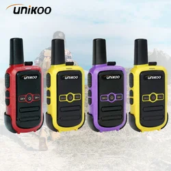 4 pcs UNIKOO Walkie Talkie UK224C PMR446 FRS Two Way Radio Mini Portable Communication Equipment PTT Radio for Camping Hunting