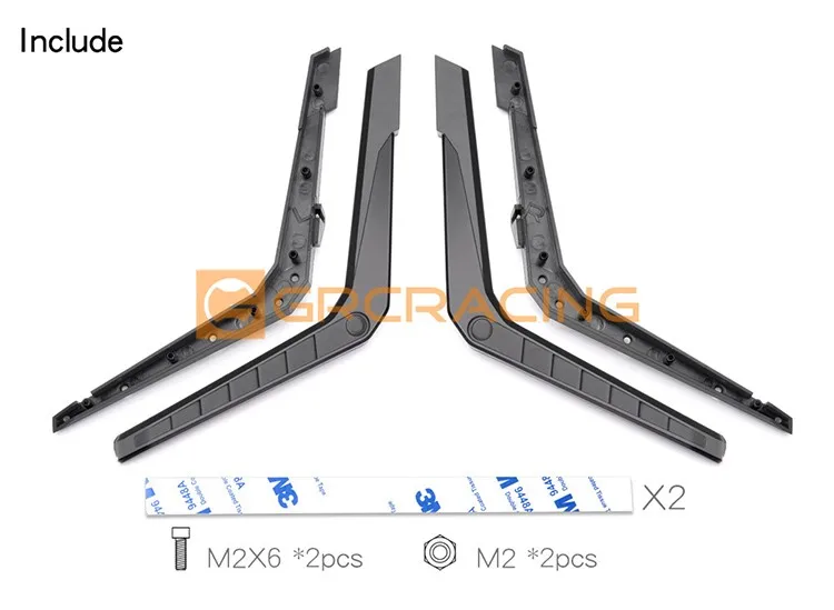 ยางดำ Grc สำหรับ1/10อุปกรณ์เสริมรถบังคับวิทยุรถตีนตะขาบ G500 TRX-4 G63 TRX-6 6X 6ท่อไอเสีย G162DB