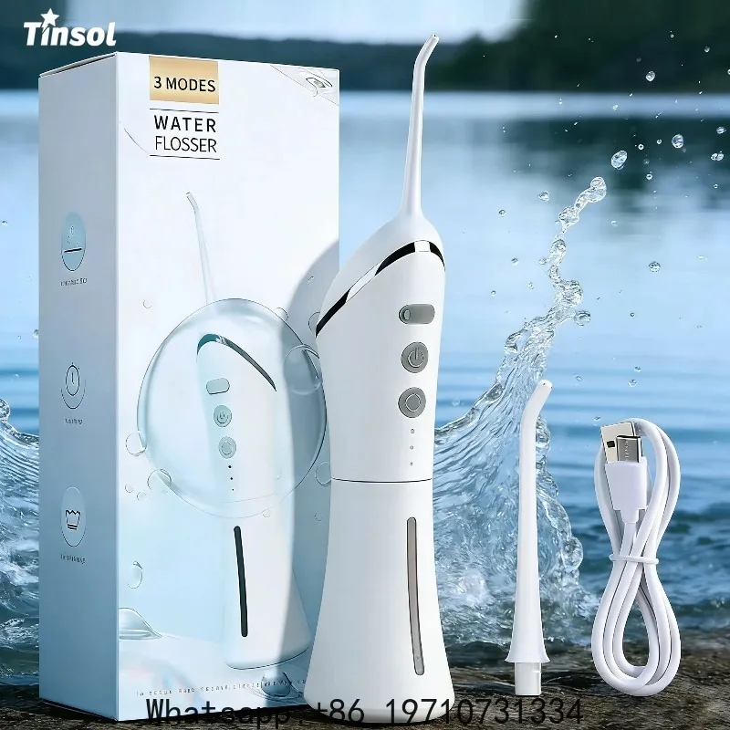 TINSOL High-Pressure Water Flosser – USB Rechargeable Electric Toothbrush for Gum Care & Whitening