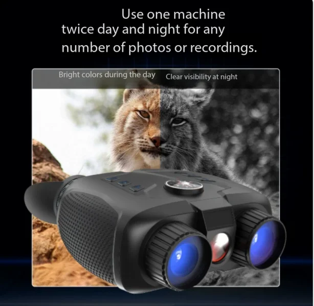 Low Light Full Color Infrared Night Vision Telescope Outdoor Camping Fishing Naked Eye 3D High Definition 4K