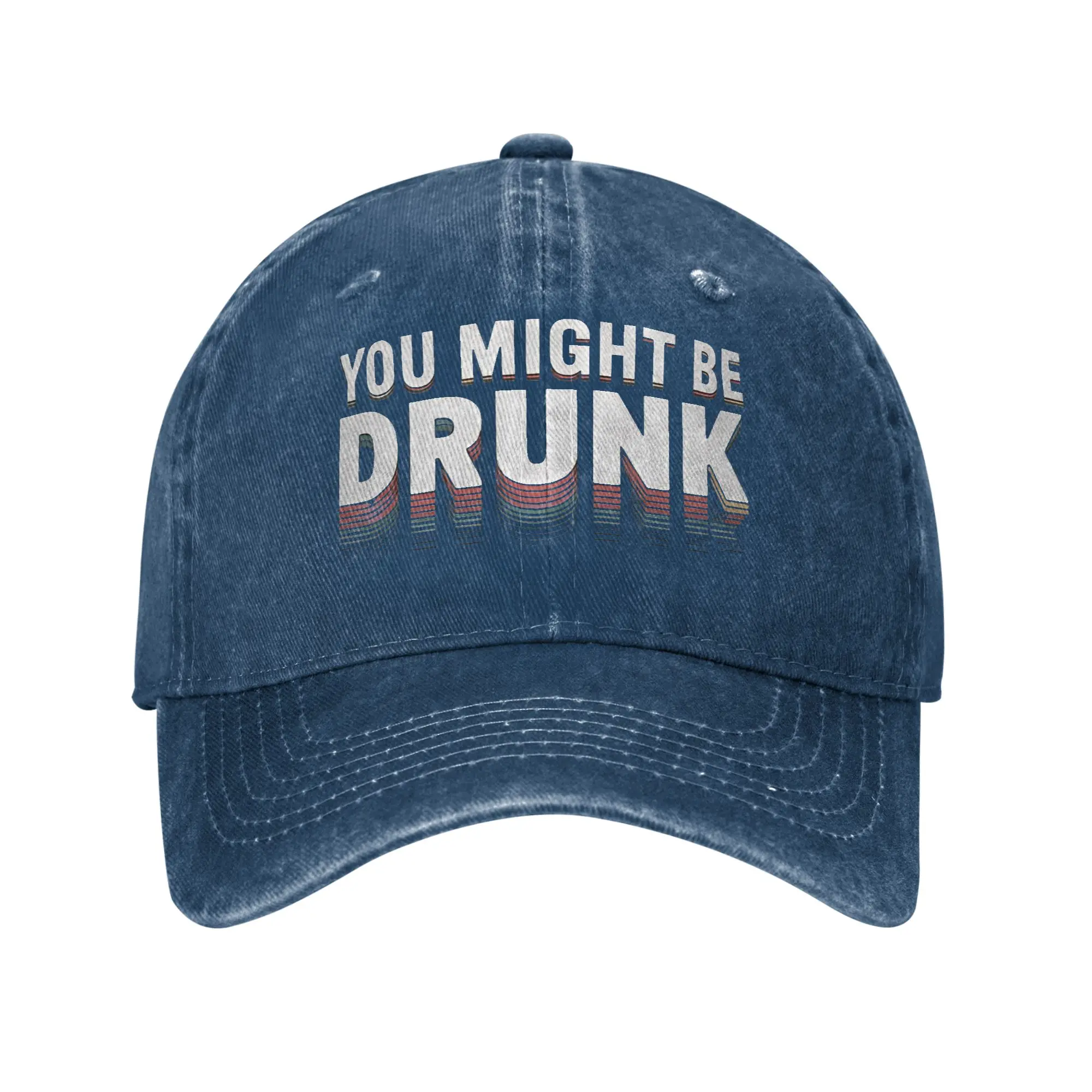 Fashion You Might Be Drunk  Retro  Baseball Caps Distressed Denim Sun Cap  Outdoor Activities Unstructured Soft Cap
