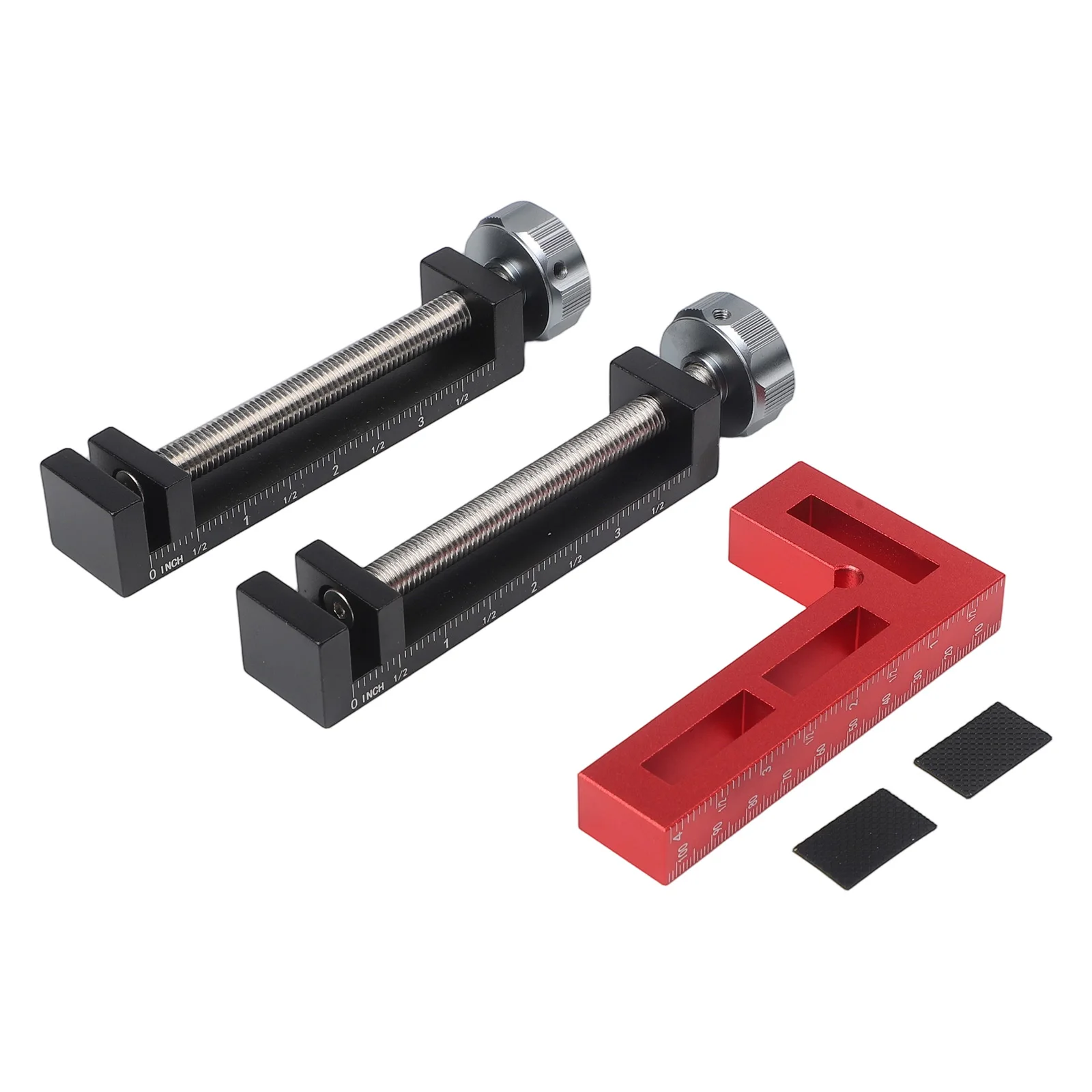 DIY Tasks Woodworking Projects Black, Red Aluminum G Clamps Woodworking Woodworking Clamps Strong Gripping Force