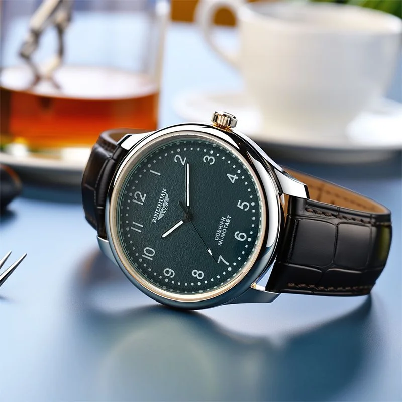 Relógio de quartzo masculino de negócios de luxo marca superior pulseira de couro à prova dwaterproof água bonito relógio de pulso para homem 2025 novo modelo