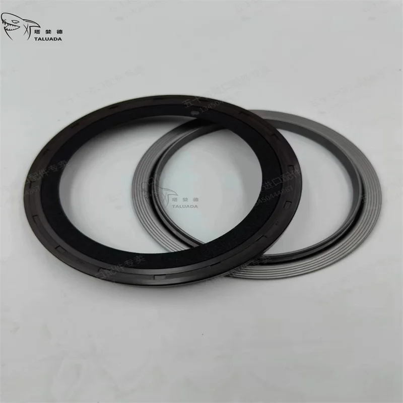 For KOMATSU Isuzu 6HK1 Crankshaft Oil Seal O-ring Excavator Gasline Direct Injection Engine Rear Crankshaft Oil Seal