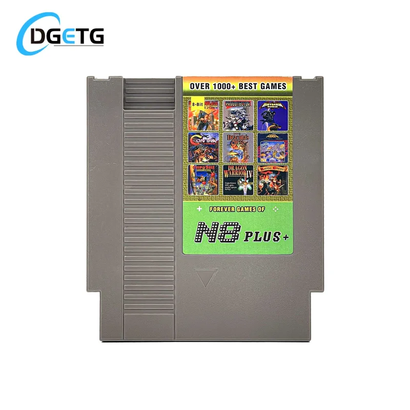 

DGETG N8 Plus 1000 in 1 Game Cratridge China Version Remix for NES FC Game Console 8-Bit Video Game Console Game Cassette