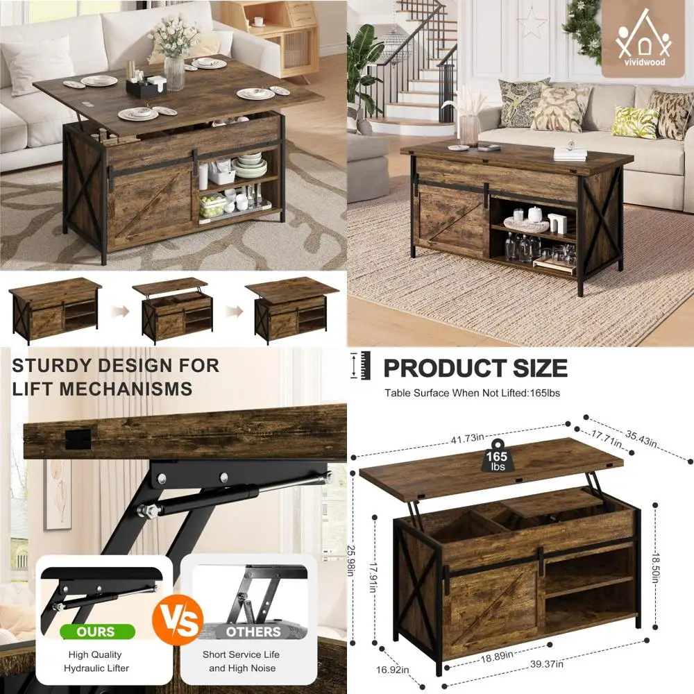 brown wooden coffee table