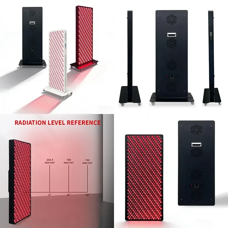 REDSKY Factory Hot Sale 700 LEDs Large Custom Red Light Full Body LED Panel Standing Home Use US Plug Heating