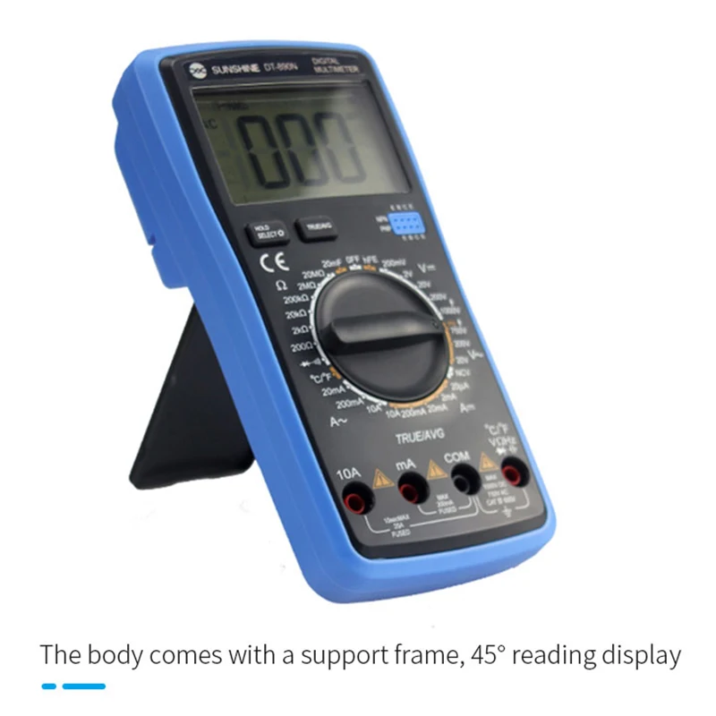 SUNSHINE DT-17N w pełni automatyczny multimetr cyfrowy z wyświetlaczem LCD Auto Identification Range Test naprawa instrumentu