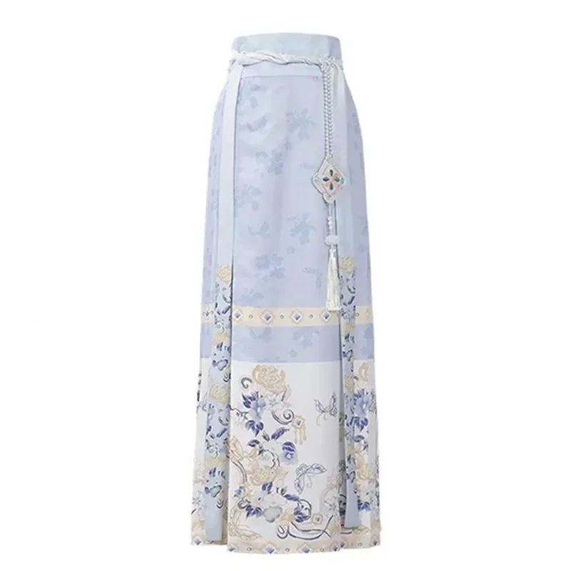 2024 New Daily Fairy Spirit Chinese Style Horse Face Skirt Slimming Skirt New Chinese Style One-Piece Skirt For Women