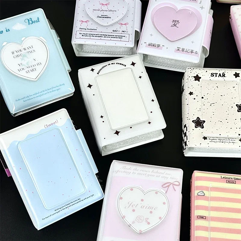 Mini Album 3-3.5 Celebrity Album Card Book Crush List Photo Small Card Bag Suitable For Celebrity Anime Small Card Storage