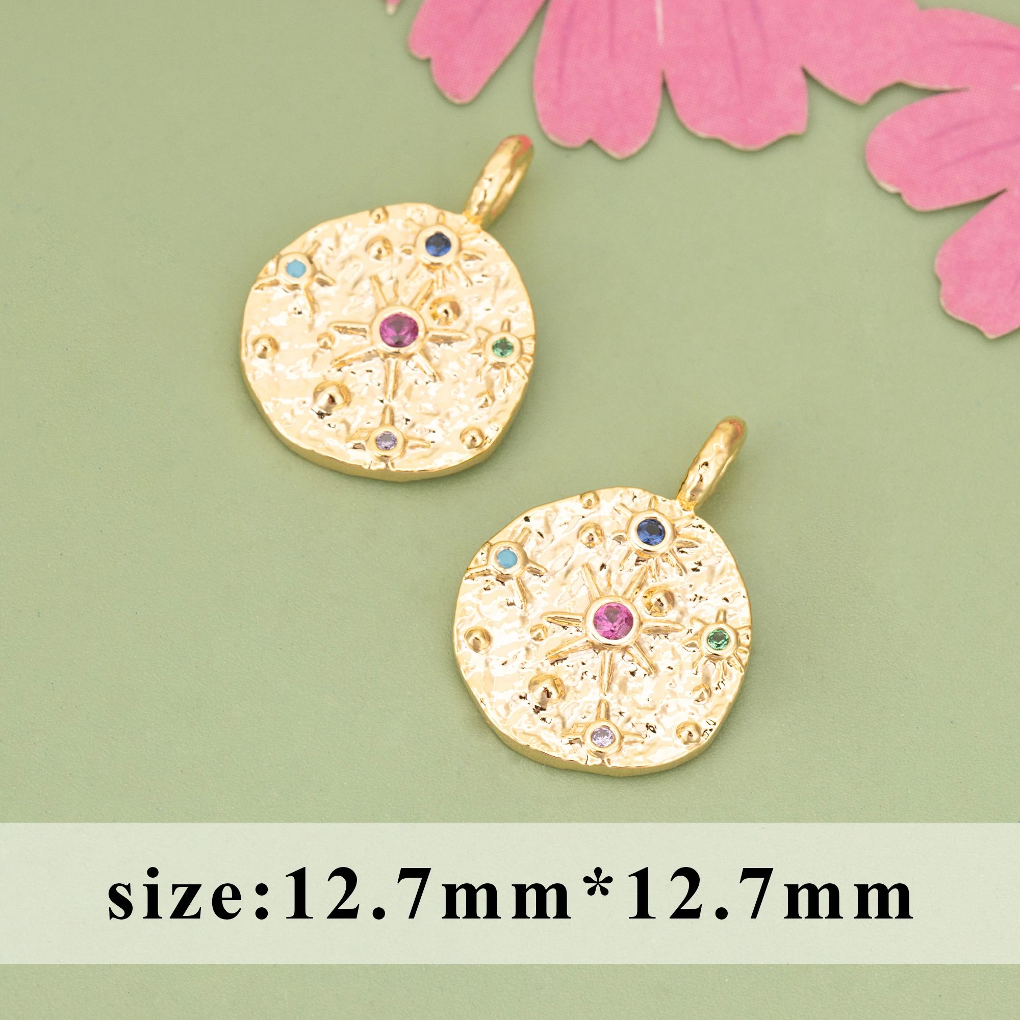 YEGUI MF03,jewelry accessories,18k gold plated,copper,nickel free,hand made,charms,diy pendants,jewelry making,6pcs/lot