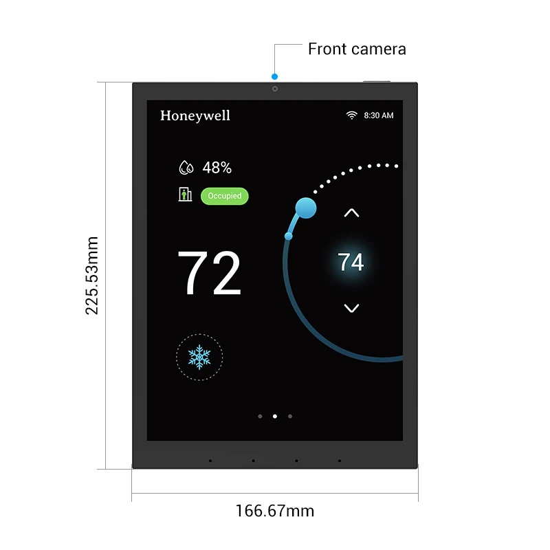9.7 inch Smart Home Control Panel Android 13 POE Tablet 2K Screen 1536*2048P,LED lights ,Ralay,RS485/232