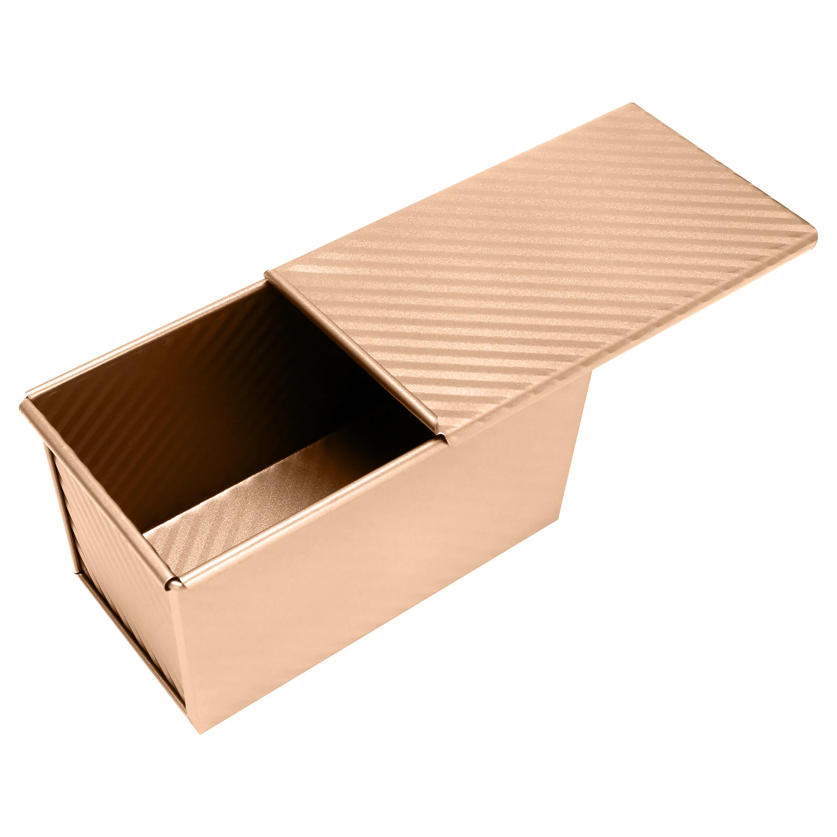 

A05E-Сковорода для выпечки Pullman с крышкой, сковорода для хлеба с крышкой, прямоугольная гофрированная коробка для тостов с антипригарным покрытием для духовки, полости теста