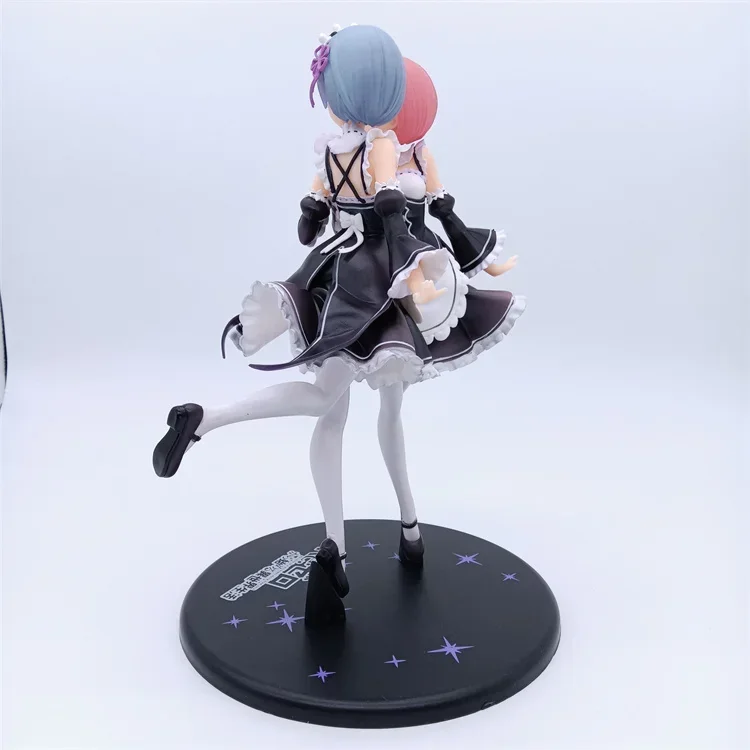 25cm Re:ZERO Starting Life in Another World Anime Figure Rem & Ram Twins Action Figure Rem/Ram Figure Collection Model Doll Toys