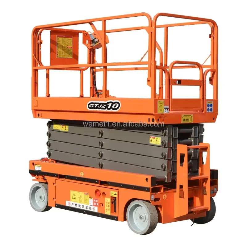 Factory price CE high quality self-propelled scissor lift 6m 8m 10m12m 320kg construction aerial work platform FOR cleaning