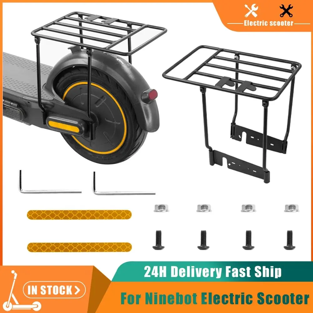 Folded Rear Rack Storage Shelf Tail Stock For Ninebot Max G30 G30LP/D Electric Scooter Thicken Solid Steel Luggage Cargo Carrier