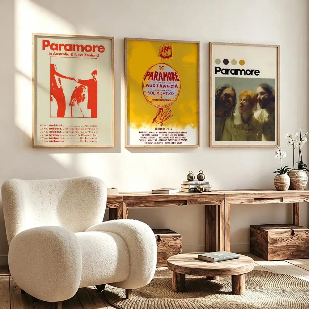 Modern Aesthetic Wall Art Poster band Paramore Poster for Office Home Decor Interior Large Wall Picture Print