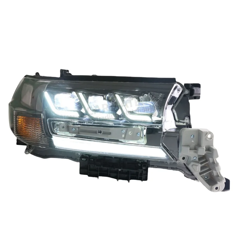 CARMATES 2024 Hot Selling DRL Car Accessories LED Headlamps Half Assembly For Toyota Land Cruiser Prado 2010 - 2016