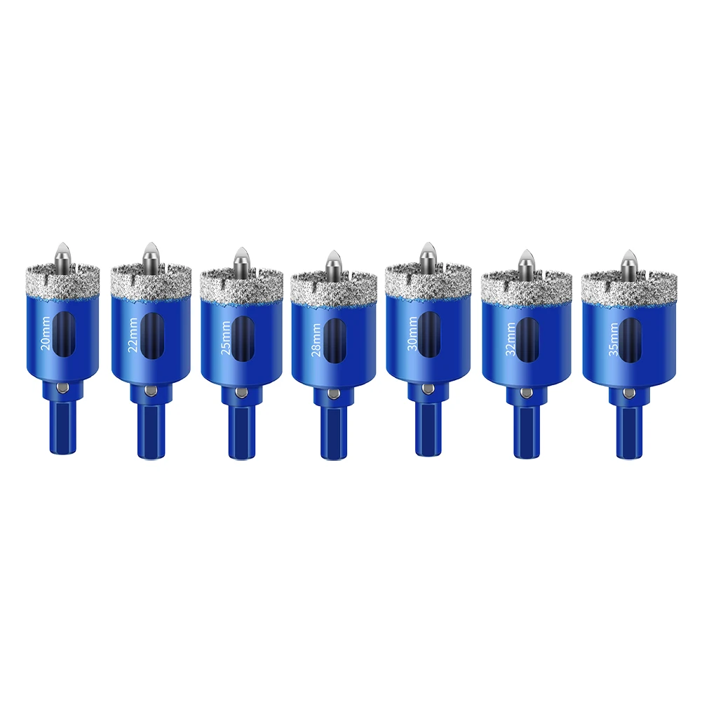 35 mm Professional Drill Bit Position Brazing Hole Opener for Enhanced Durability in Tile and Glass Drilling Tasks