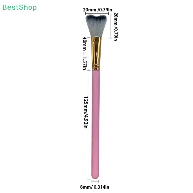 1 個まつげシャンプー湾曲ブラシまつげエクステンションクレンジング用、ソフトメイクアップ除去バススウィープブラシツール