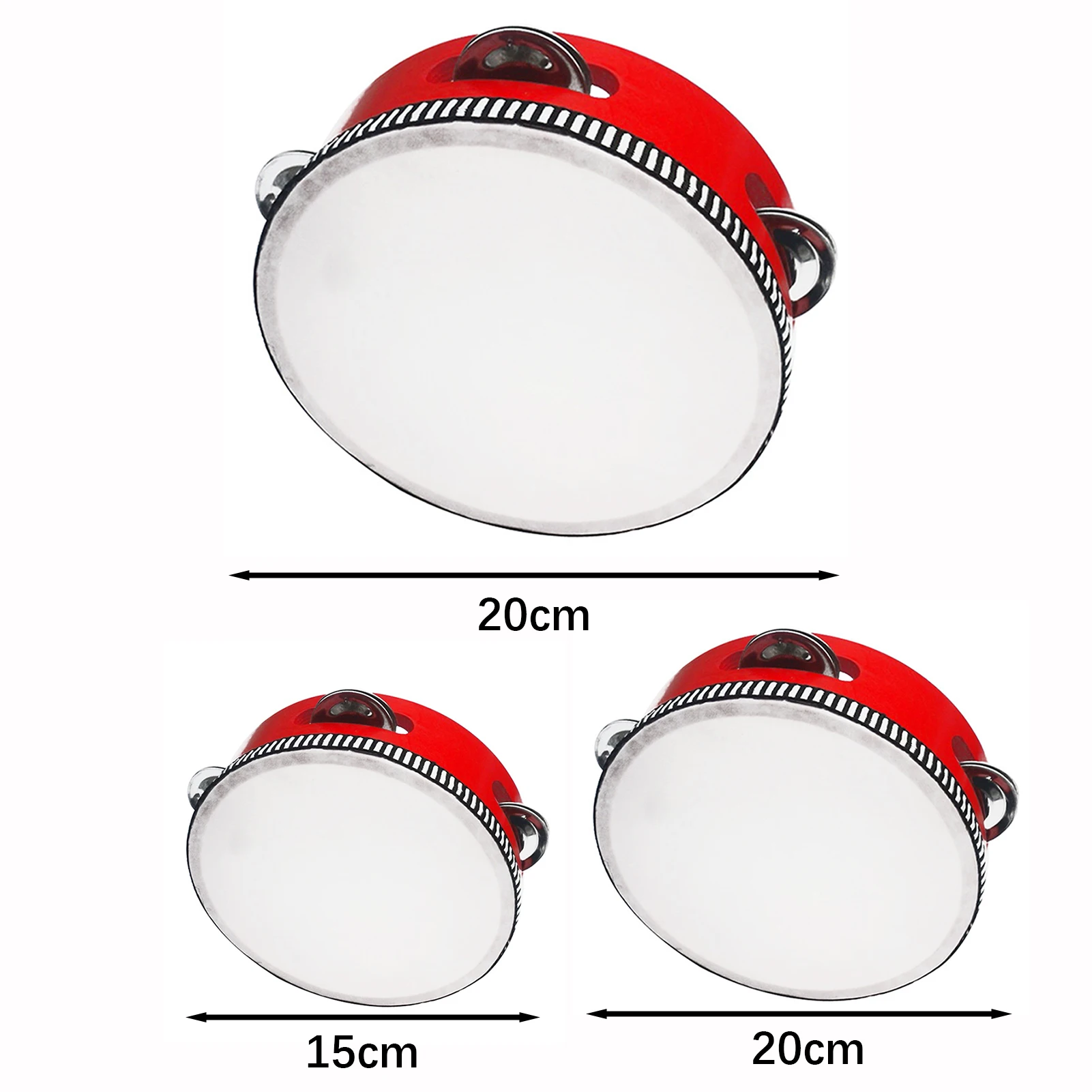 Бубны для детей, портативный деревянный бубен, ударный музыкальный инструмент, традиционные бубны, идеальный подарок для детей