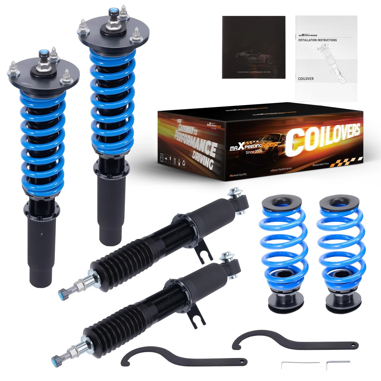 T6 Racing Coilovers Shocks Struts Kit for BMW X5 X6 F15 F16 14-18