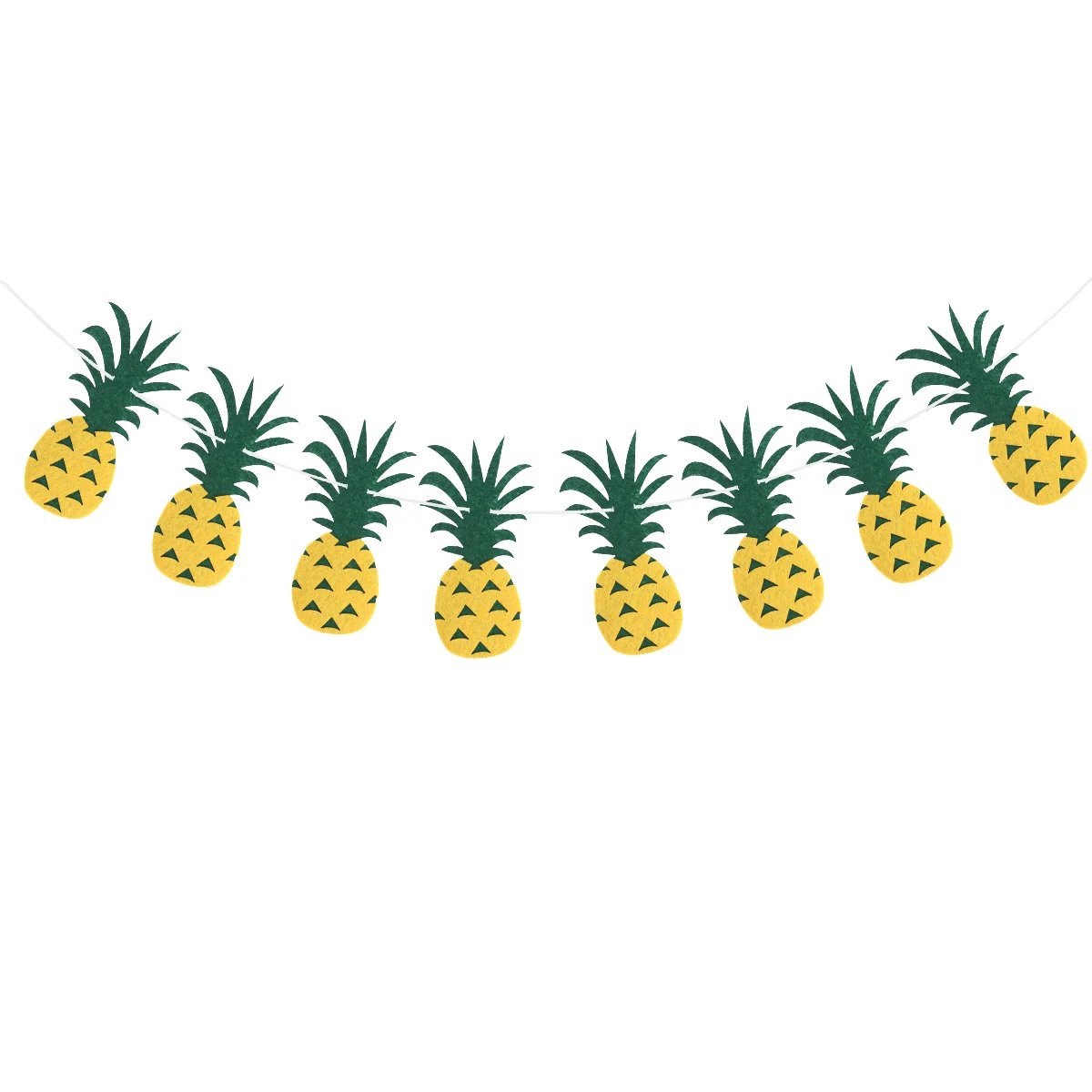 

Pineapple Bunting Banner Party Decorations Hawaii Style Flags for Wall Window Tropical Birthday Summer Festivals