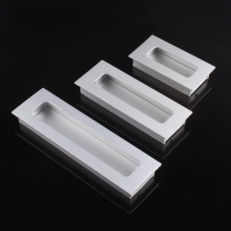 

Brand New 10PCS European Recessed Furniture Sliding Door Handles Invisible Hidden Cupboard Wardrobe Cabinet Pulls Handles& Knobs