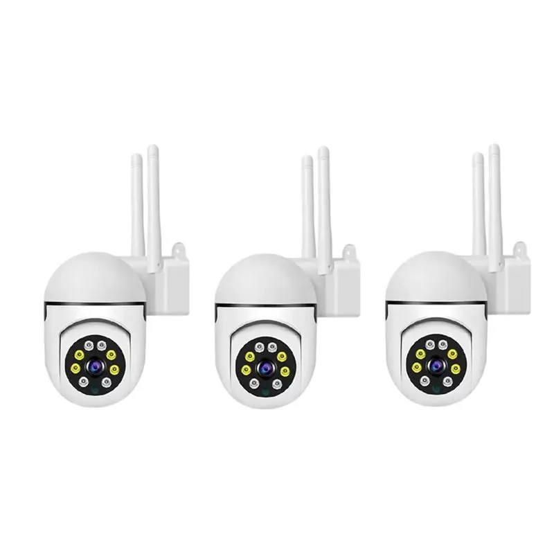 [NEW!A25P】 Two-Way Intercom 2MP Wifi Camera 1080P IP65 Wireless PTZ Surveillance Camera Infrared Night Vision 3PCS Security CCTV