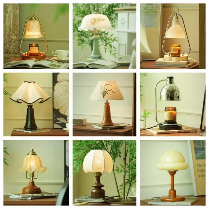 

Солнце Луна Туманность Освещение Мини Ретро Средневековая Массивная Деревянная Французская Американская Европейская Прикроватная Спальня Стеклянная Маленькая Настольная Лампа