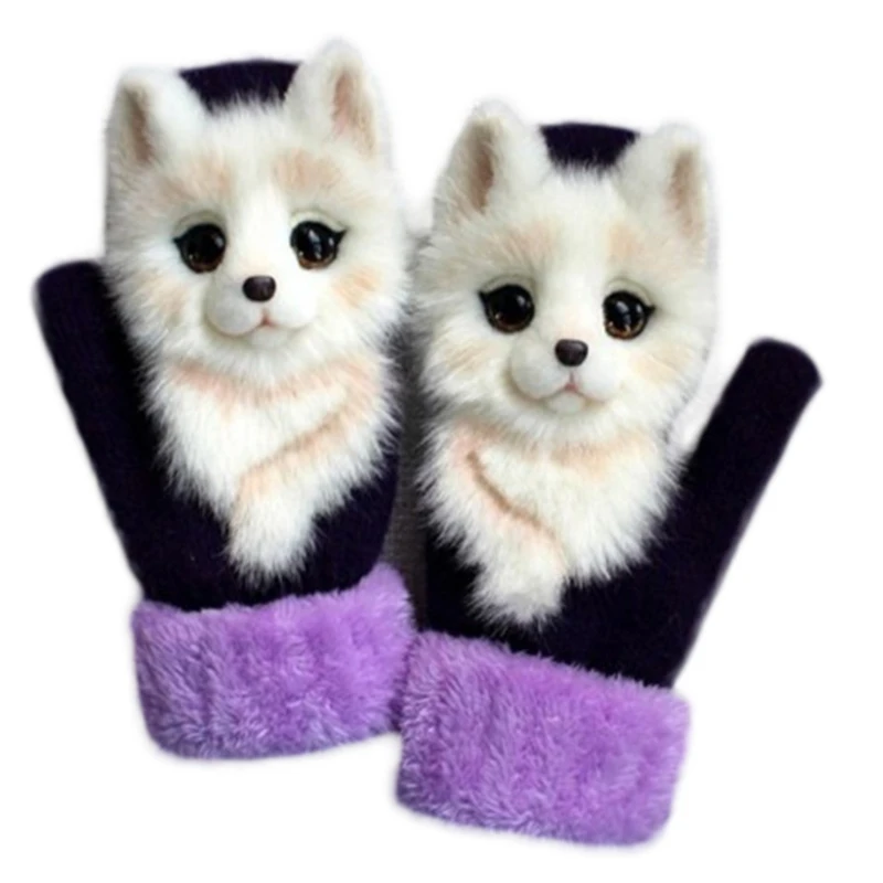 

Plush Gloves Mitts kid Gloves Animal Winter Mittens Cartoon Gloves Kids