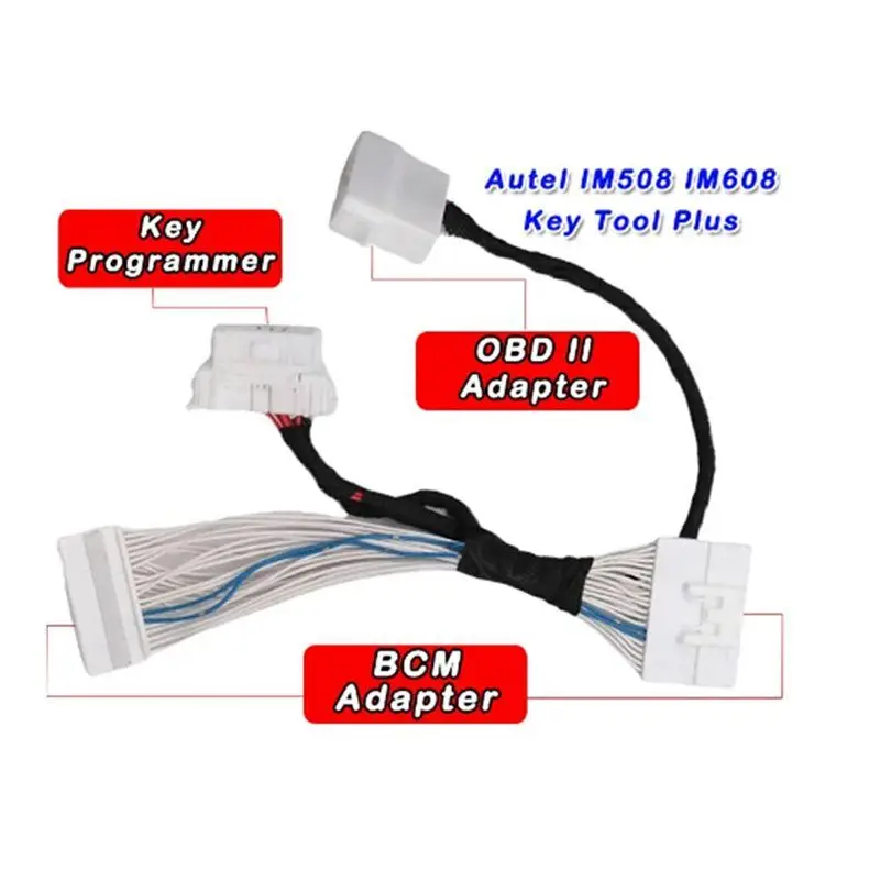 B24B 10X For Nissan BCM 40 Cable 4A Smart Key Cable For OBDSTAR Autel IM508 IM608 K518 Key Tool Plus Sylphy B18 Xtrail T33