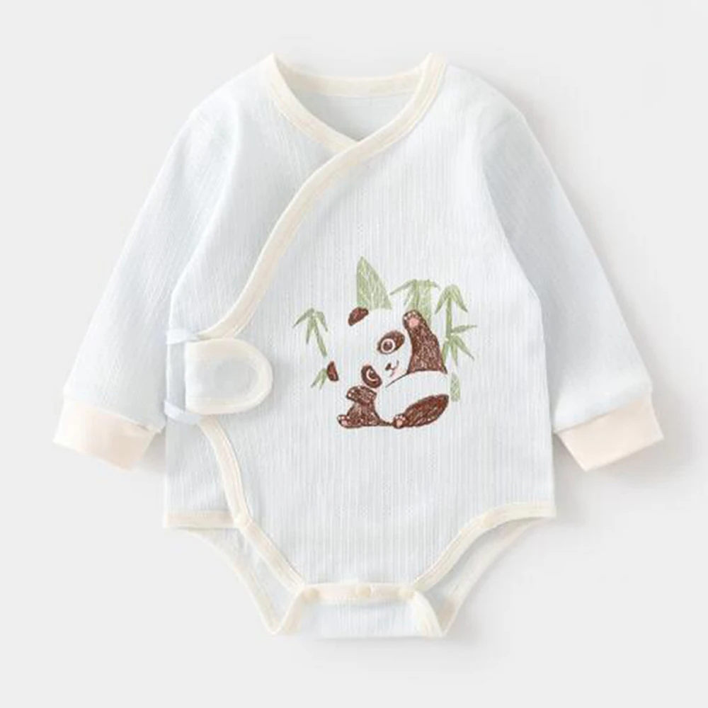 الوليد طفلة الملابس القطن لطيف الحيوان طباعة ربيع الخريف بيبي بوي السروال القصير طويلة الأكمام الرضع داخلية 2026