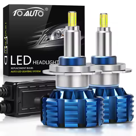 2pcs 360 H1 H7 H8 H11 LED Lamp Car Headlight Bulb HB3 9005 HB4 9006 3D LED Turbo CSP Chips 6000K 4300K 30000LM Auto 9012 Hir2