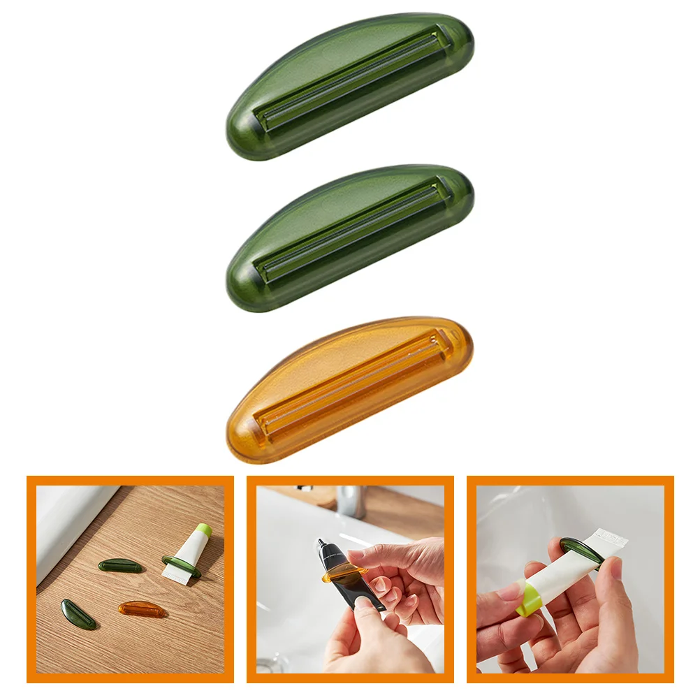 

3pcs Toothpaste Squeezer Manual Dispenser s Tool Simple Roller Tube Squeezing Device Household Use Easy Operate Flexible