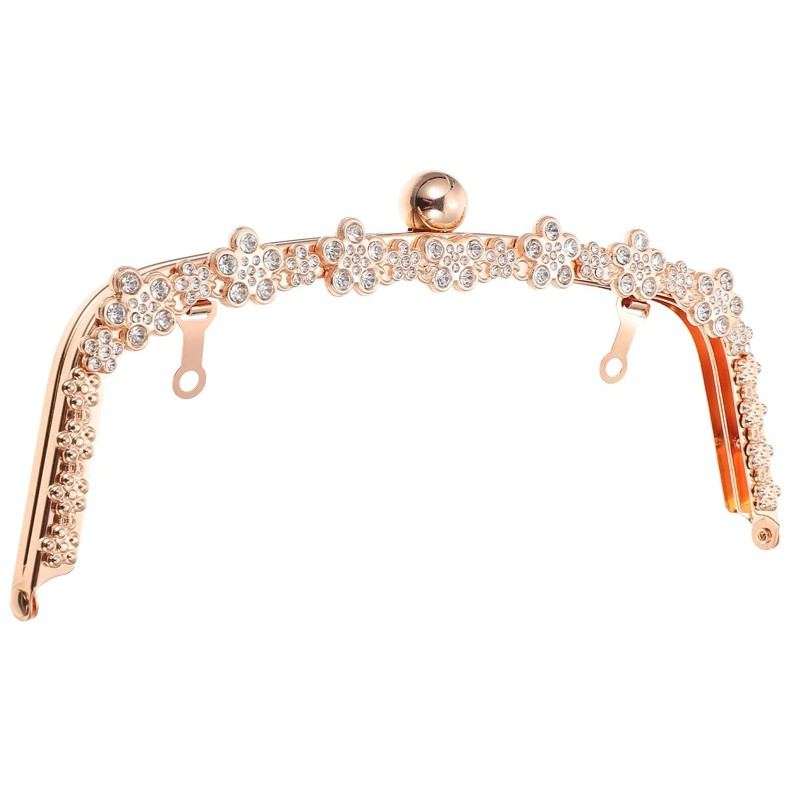 1 قطعة حقيبة حساسة المشبك الرجعية محفظة الإطار محفظة نسائية للعملات المعدنية المشابك حقيبة يد قفل DIY بها بنفسك حقيبة اكسسوارات قوي المحمولة العملي هدية #2