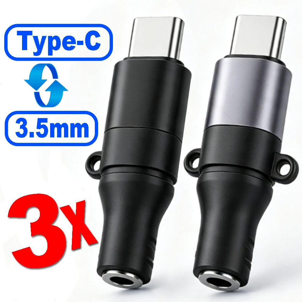 Type C To 3.5mm Jack Headphones AUX Audio Adapter Type-C Audio Adapter Digital DAC Decoder Converter for IPhone15/16/17 Samsung