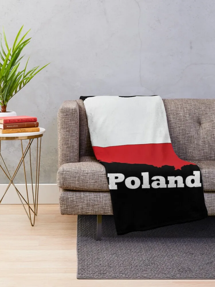 Do you know the capital of Poland? Country specific t-shirt Throw Blanket Warm Comforter Blankets